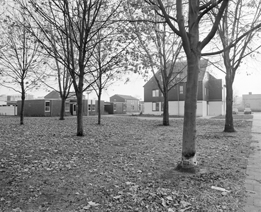 884637 Gezicht op nieuwbouwwoningen (houtskeletbouw), vermoedelijk in de omgeving van de Japuradreef te Utrecht.